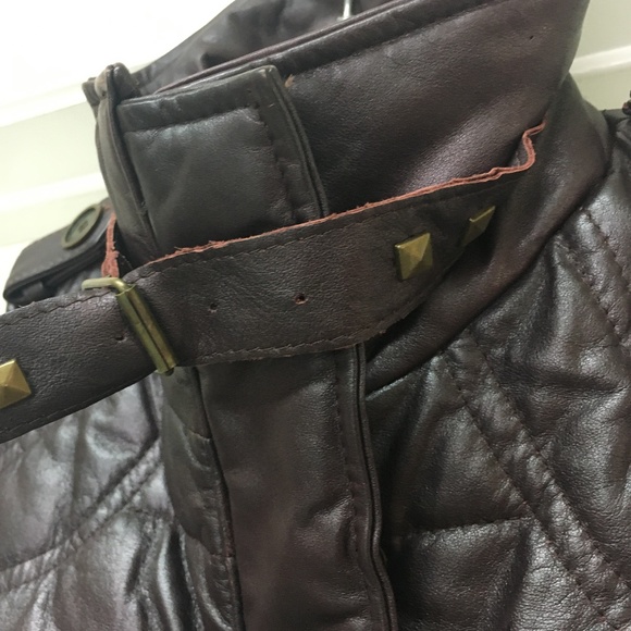 666 by Murillo Purple Leather Moto Vest - Picture 5 of 12